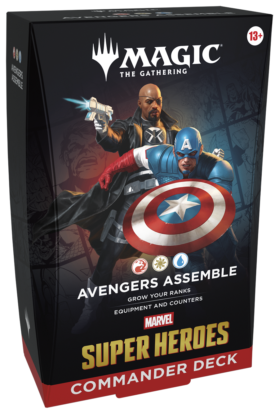 Magic CCG: Marvel Super Heroes Commander Deck Avengers Assemble Marvel, Super Heroes, Commander Deck, Avengers Assemble, Captain America