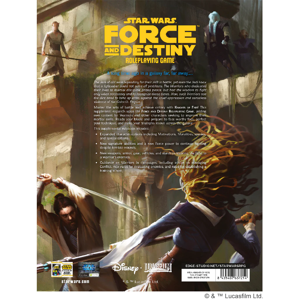Star Wars RPG: Force and Destiny - Knights of Fate Star Wars RPG: Force and Destiny - Knights of Fate