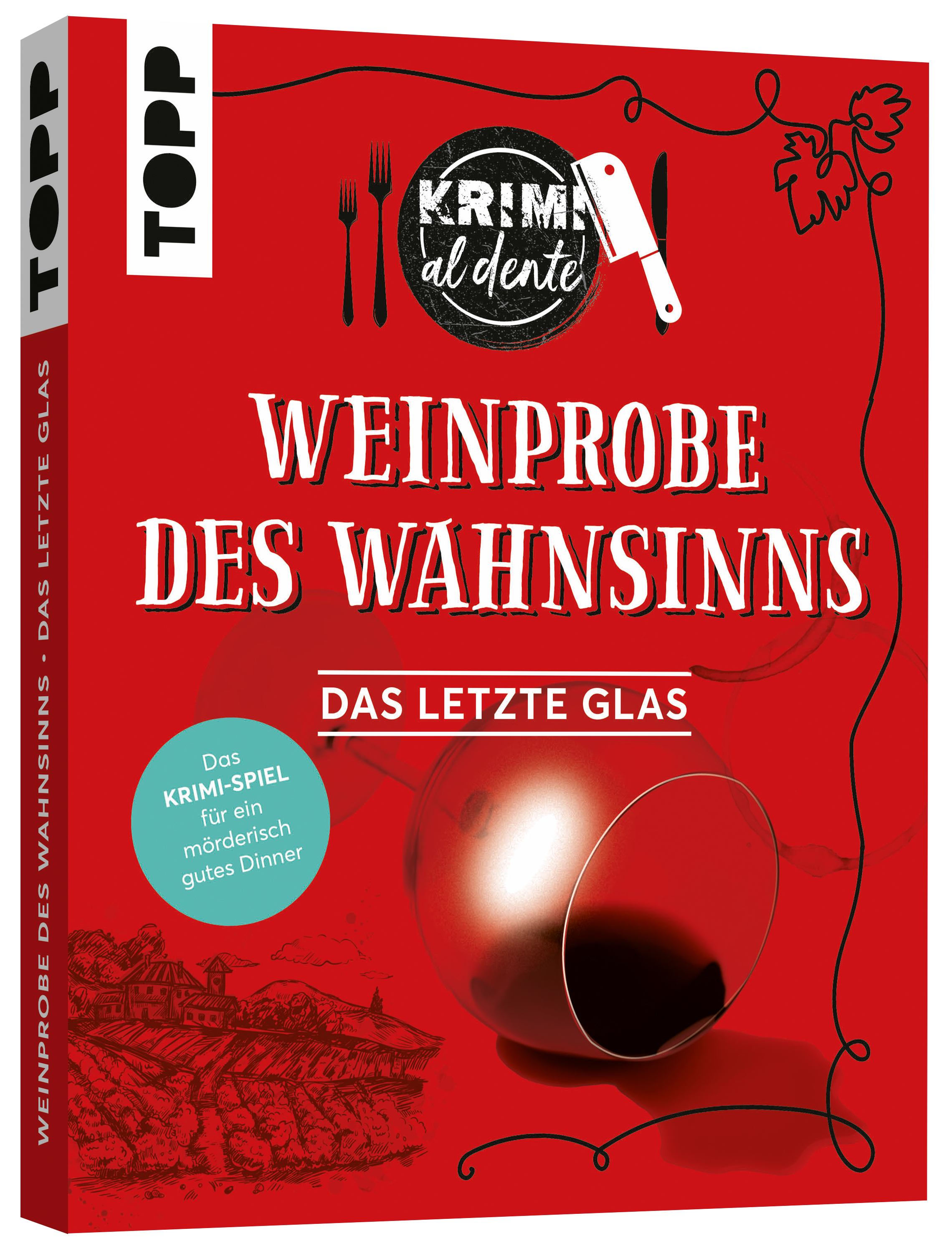 Krimi al dente: Weinprobe des Wahnsinns Buch, Veröffentlichung, Roman, Werbung