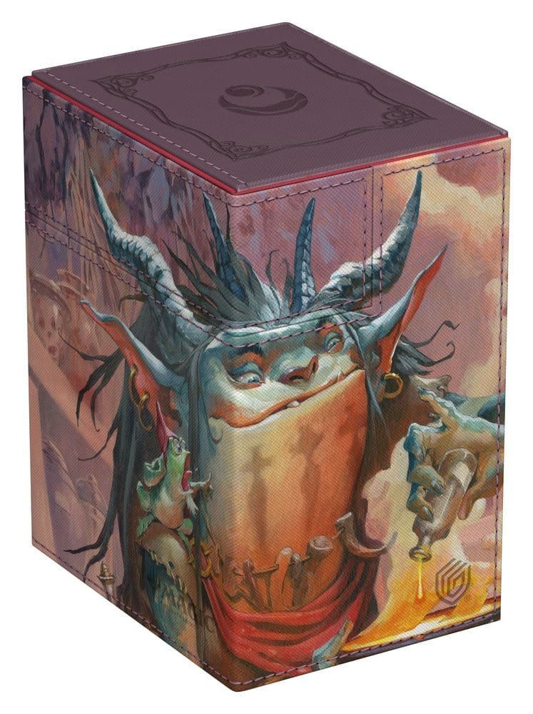 Ultimate Guard: Deckbox Twin Flip'n'Tray 133+ Xenoskin Magic Lorwyn Eclipse "Grub Storied Matriarch" Kunststoffbox, Aufbewahrung, Fantasy-Charakter, Drachenfigur, Farbenfroh