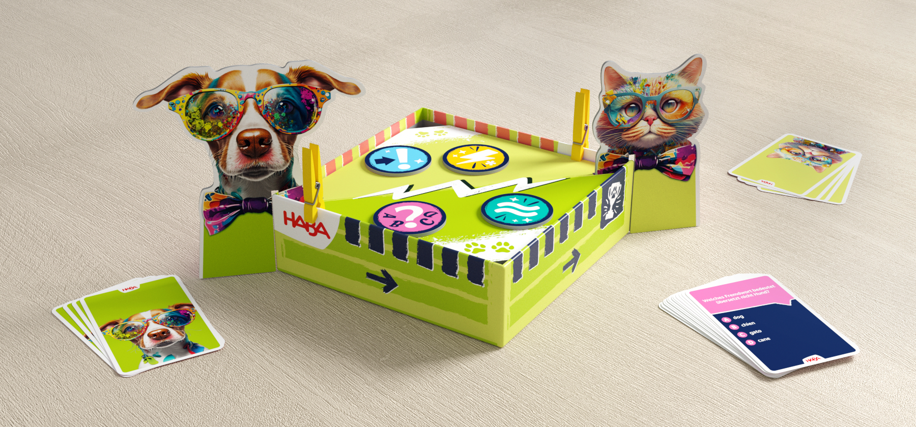 spielzeug, hundenspiel, kartenbox, boardgame, kreatives-spiel
