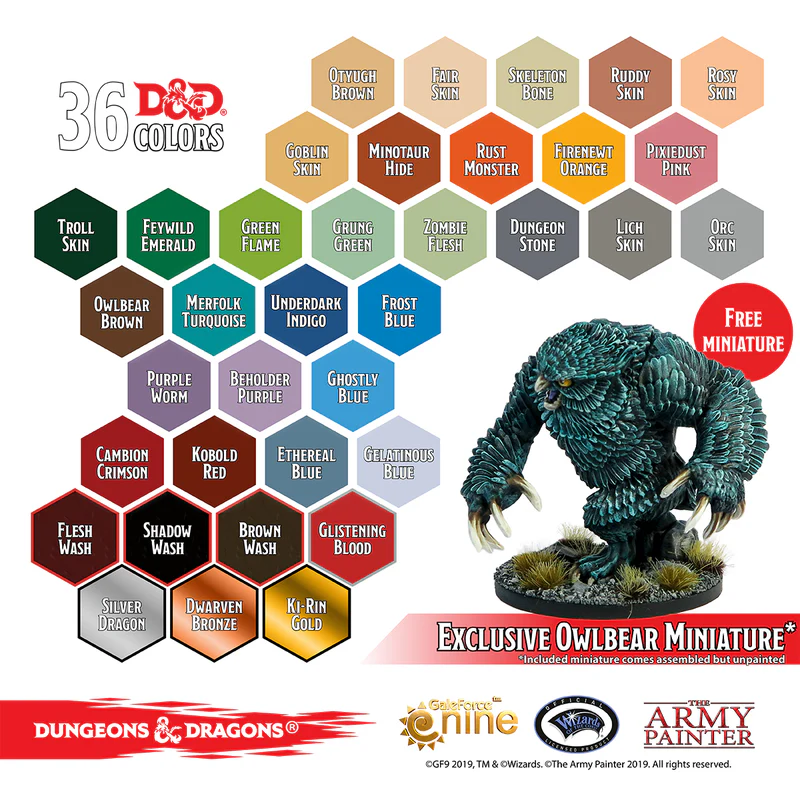 Army Painter: D&D Monsters Paint Set Army Painter: D&D Monsters Paint Set