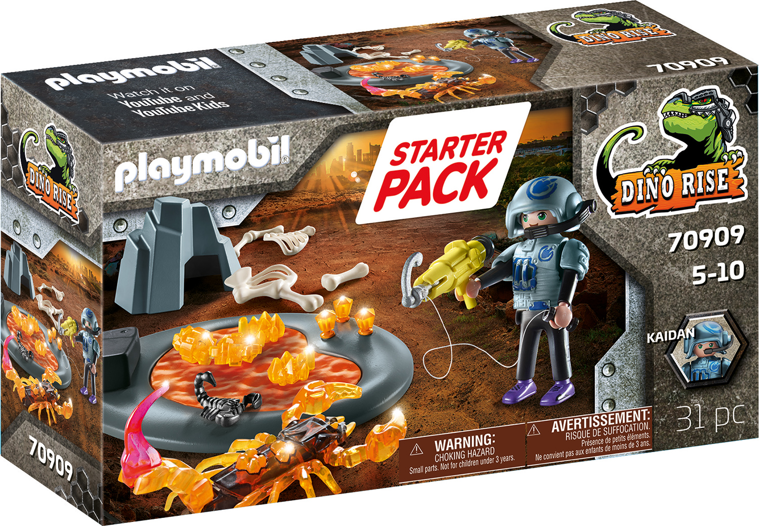 Playmobil: Dino Rise - Starter Pack Kampf gegen den Feuerskorpion