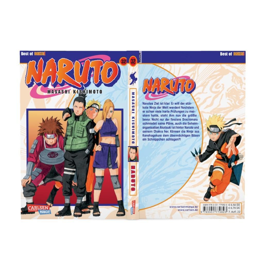 Naruto, Manga, Band 32, Paperback, Cover-Artwork