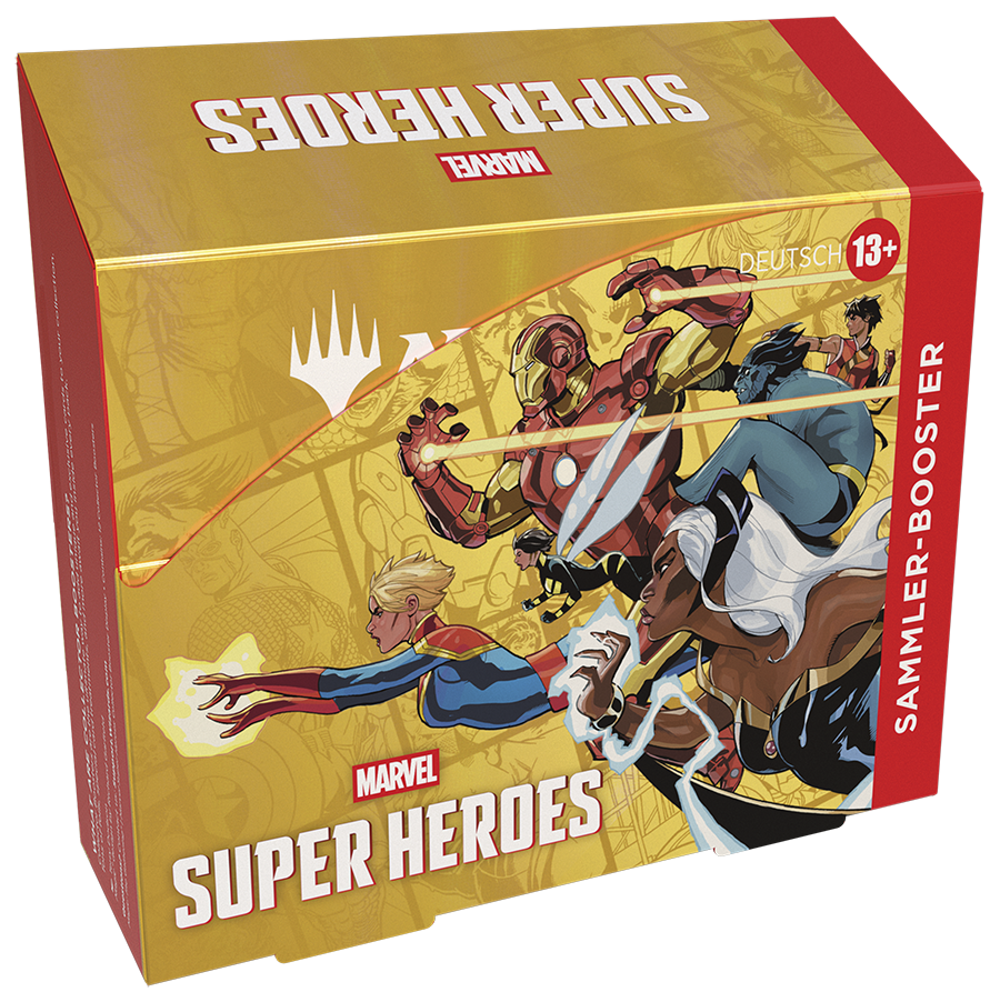 Superhelden, Marvel, Sammel-Booster, Kartenbox, Comic-Kunst