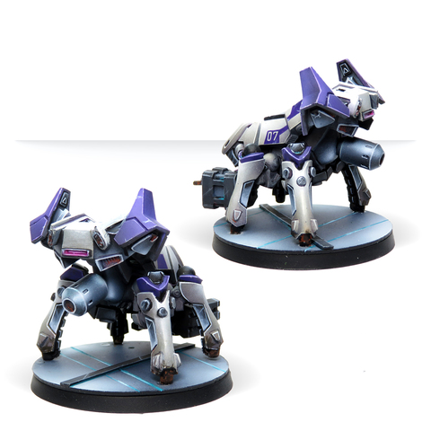 Infinity: Aleph - Rebots Remotes Pack mecha, robot, lila, miniatur, vierbeinig