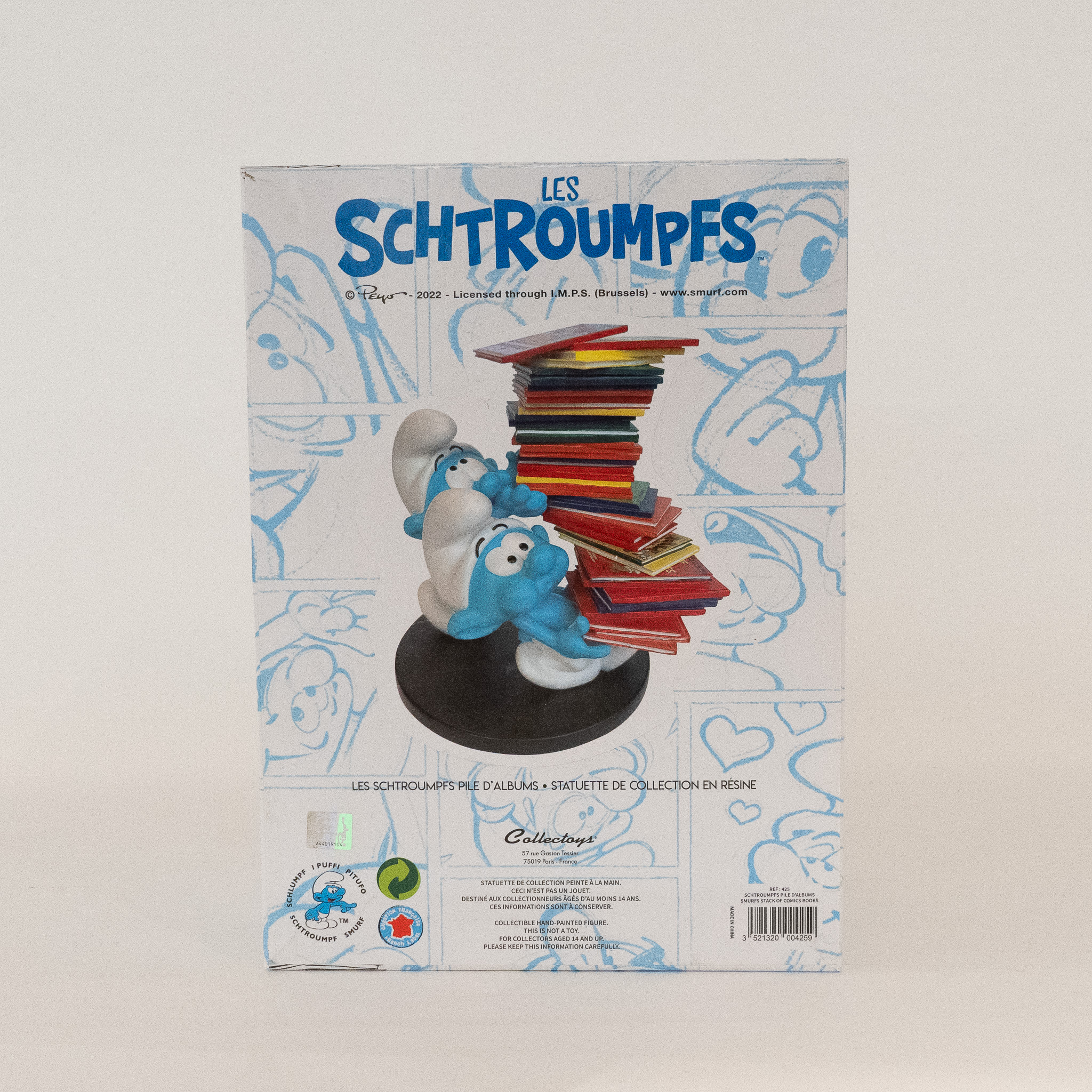 Schlümpfe: Statue Bücherstapel Schlümpfe: Statue Bücherstapel
