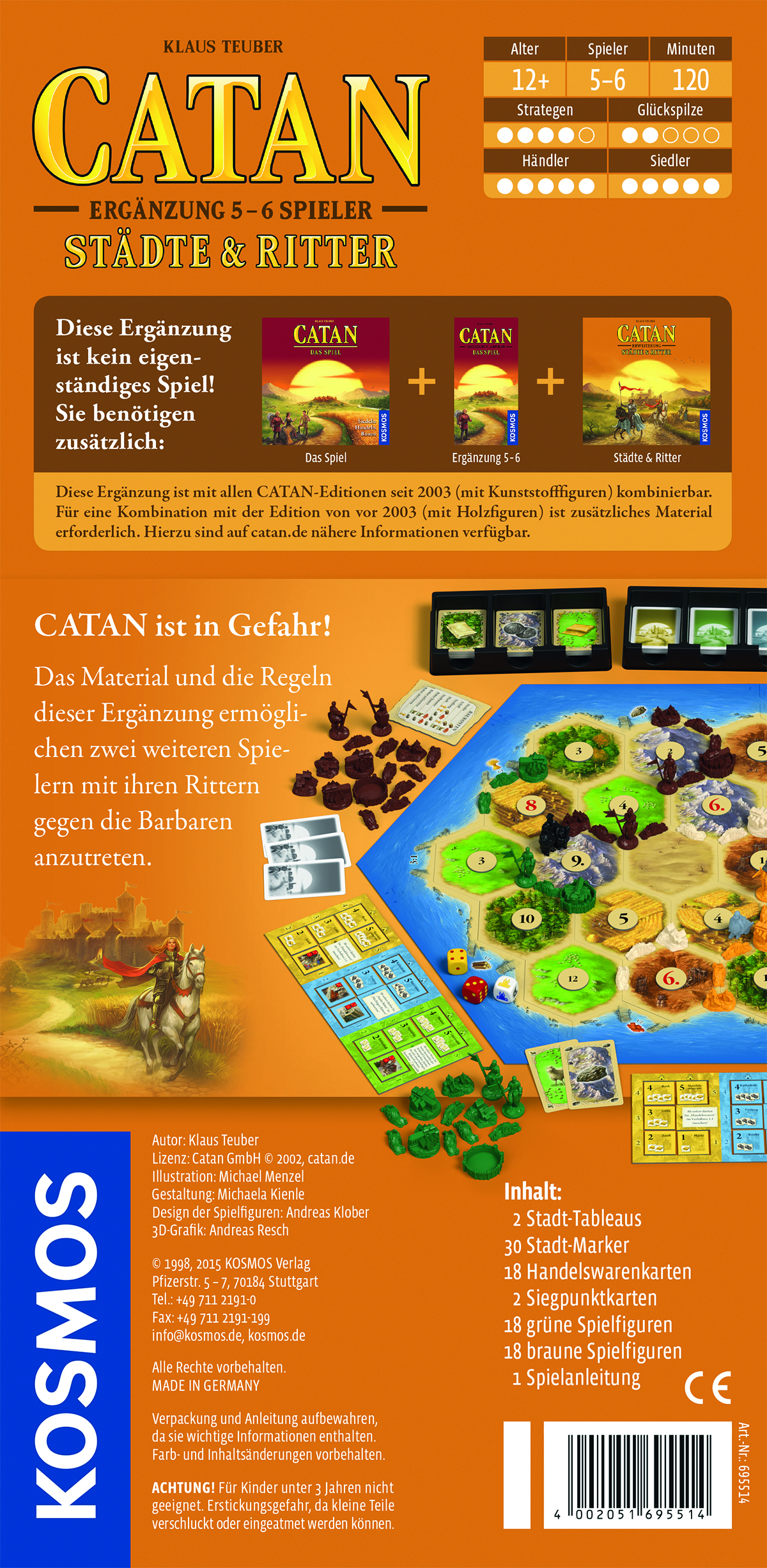 Catan: Städte & Ritter 5-6 Spieler Erweiterung Catan: Städte & Ritter 5-6 Spieler Erweiterung