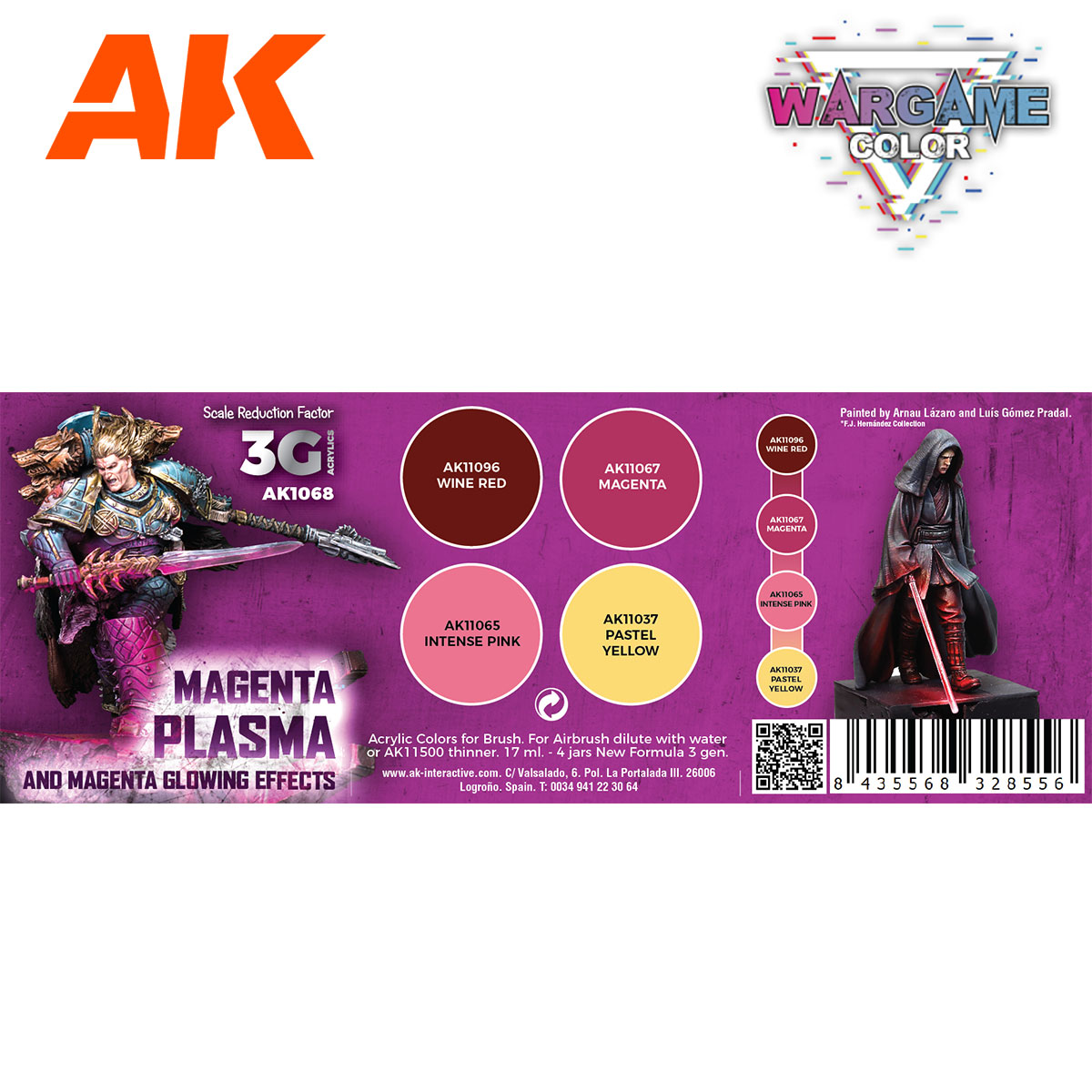 AK: WARGAME COLOR SET. MAGENTA PLASMA AK: WARGAME COLOR SET. MAGENTA PLASMA