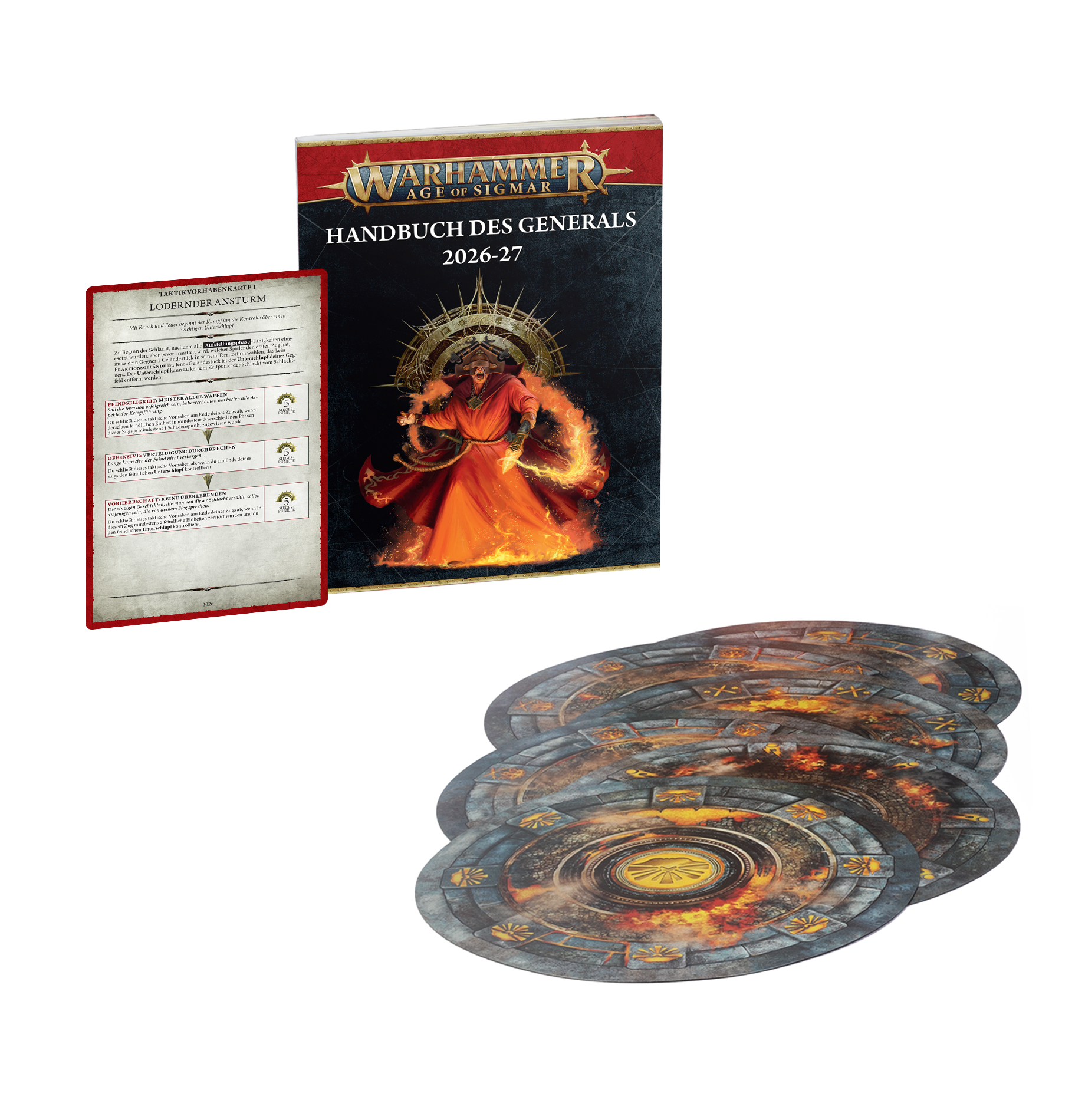 Tischspiel, Spielekarten, Regelbuch, Drach Feuer, Runde Tokens