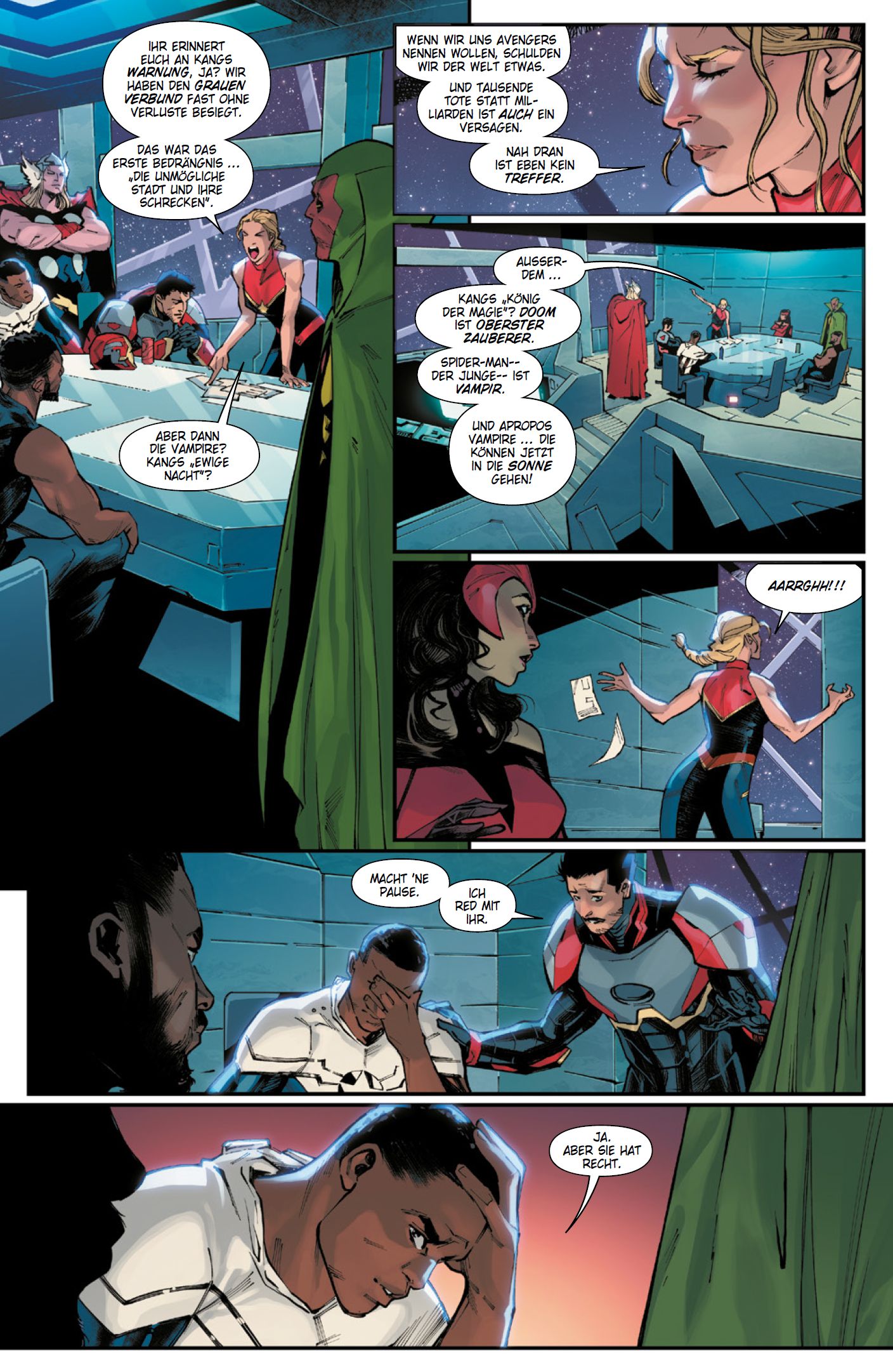 Avengers Bd.4 Comic, Spaceship, Teamboard, Vampire, Kostüm