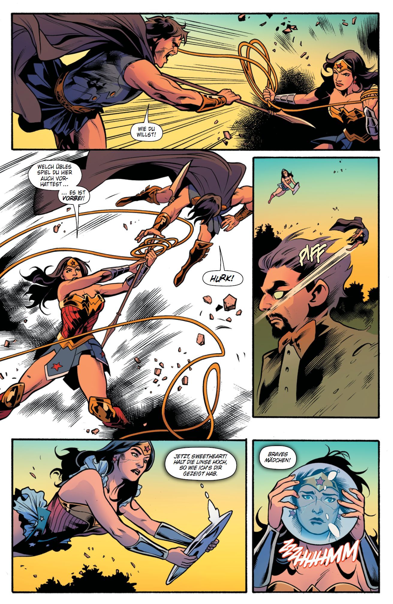 Wonder Woman Bd.4: Vier gegen Dr. Psycho 2022 Wonder Woman, Lasso of Truth, Kampf, Rüstung, Cape