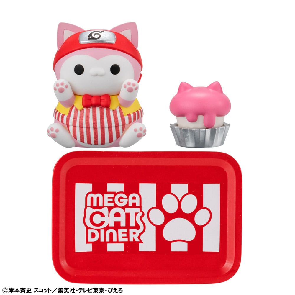 Kawaii-Figur, Katze Figur, Pink, Cupcake, Spielzeugfigur