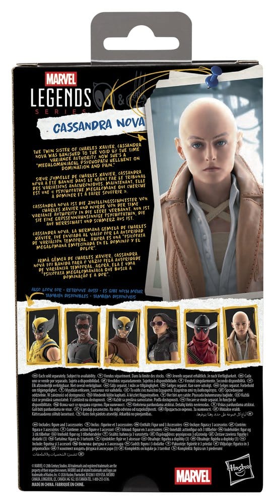 action figure, Cassadra Nova, Legends Series, Comic figure, Verpackung