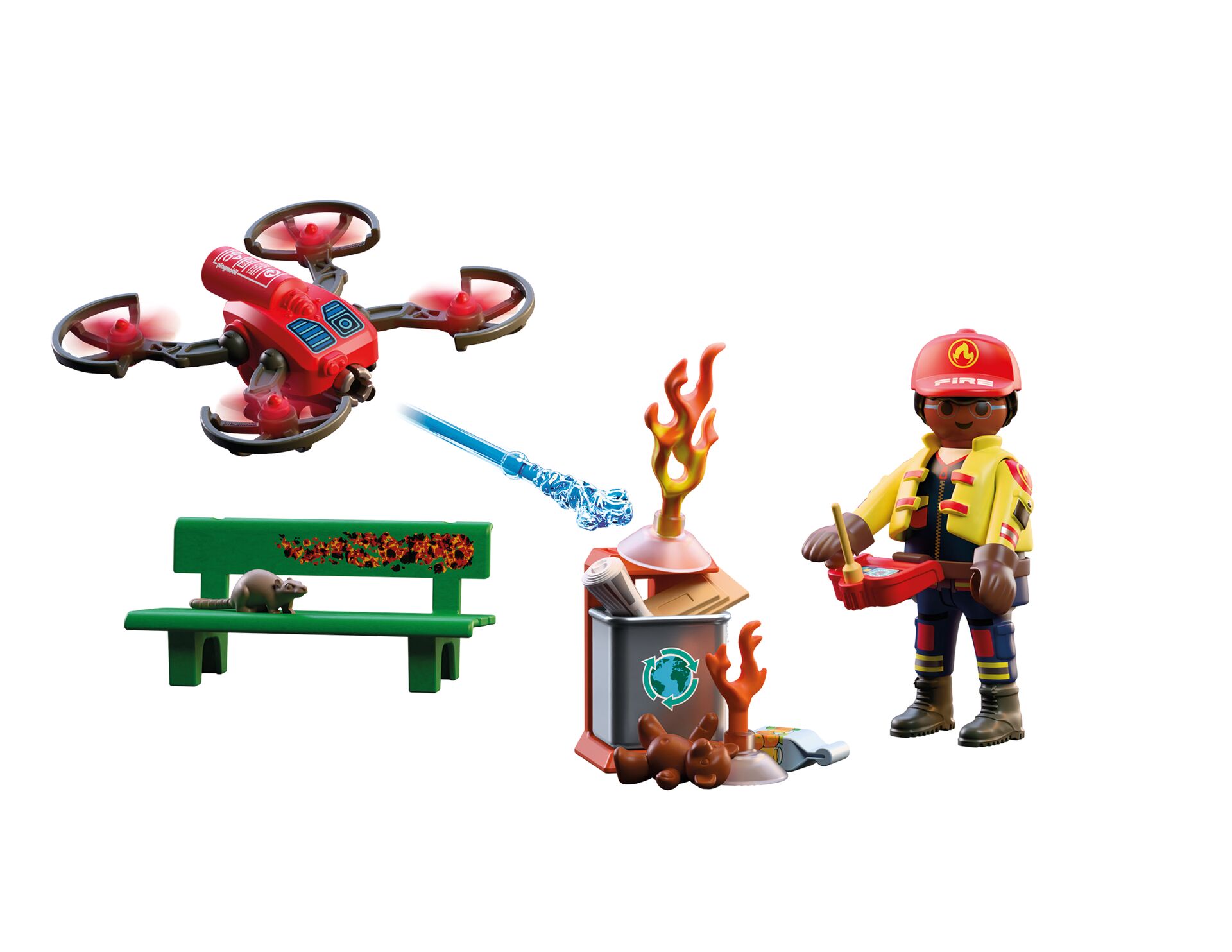 Feuerwehr, Hubschrauber, Brandbekämpfung, Spielzeug, Rettungskönnte