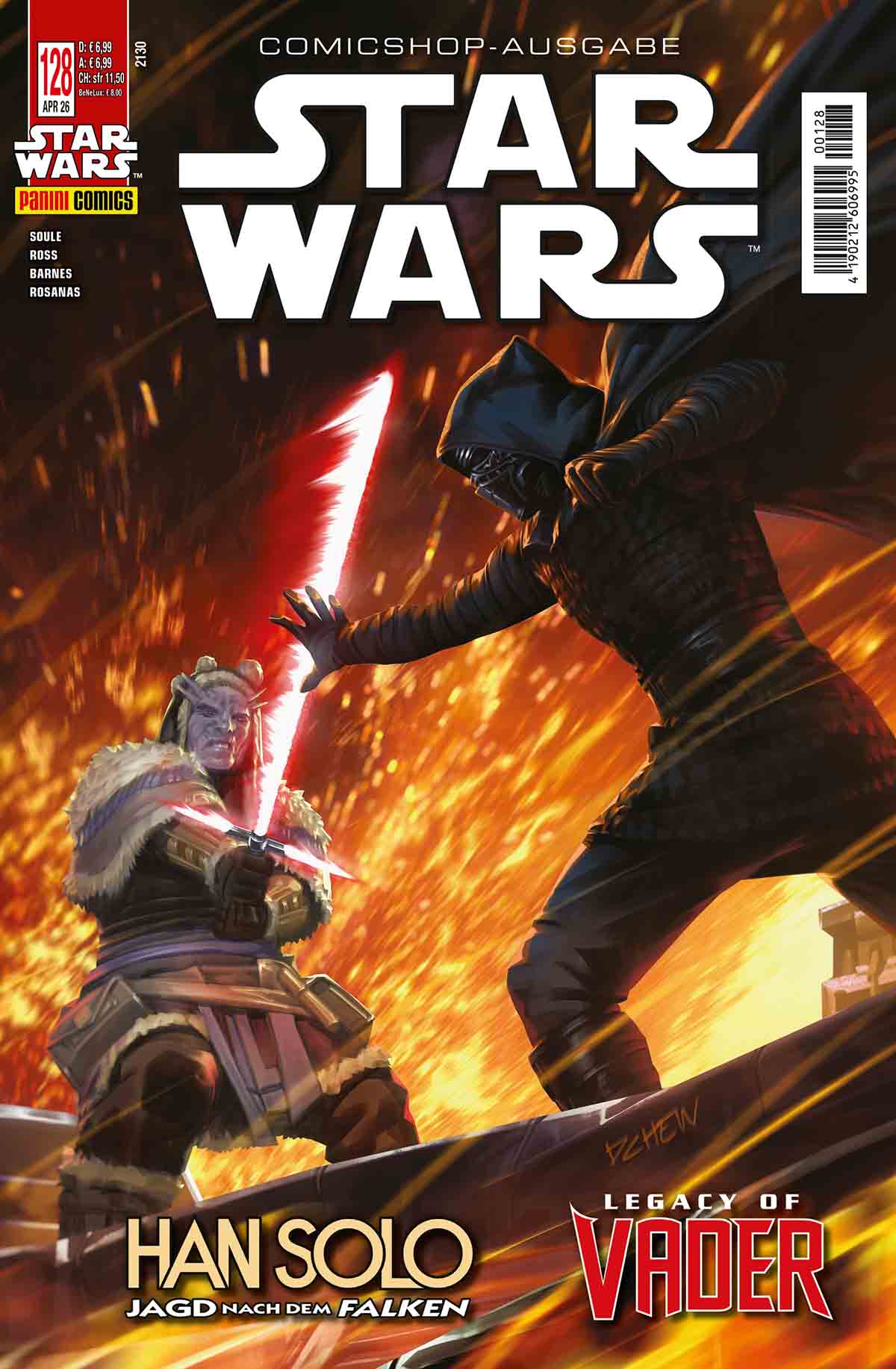 Star Wars #128: Han Solo 2 & Legacy of Vader 7 Star Wars, Comic, Cover, Saber, Duell