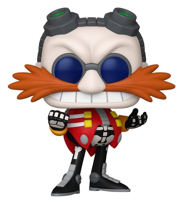 Sonic: POP Dr. Eggman as Skeleton (1279) Figurine, Action figure, Robotics, Goggles, Red jumpsuit