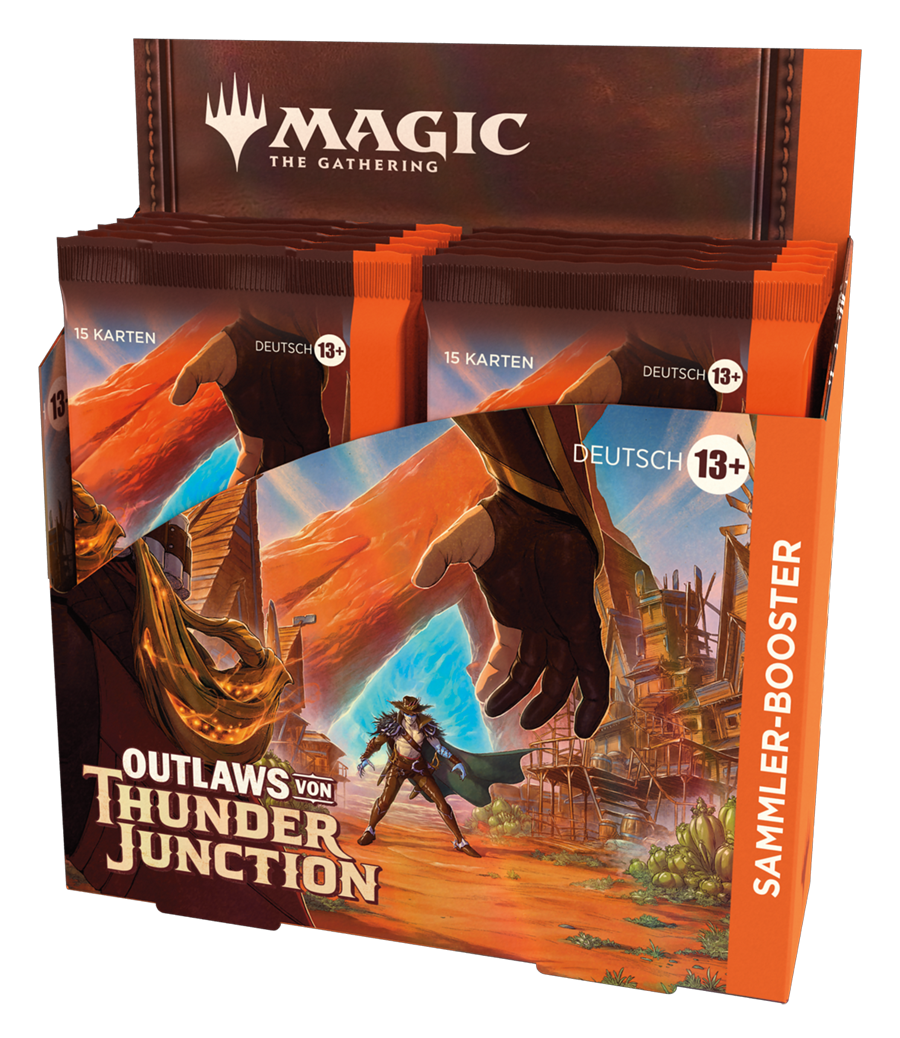 Magic CCG dt.: Outlaws von Thunder Junction Sammler-Booster Display Magic CCG dt.: Outlaws von Thunder Junction Sammler-Booster Display