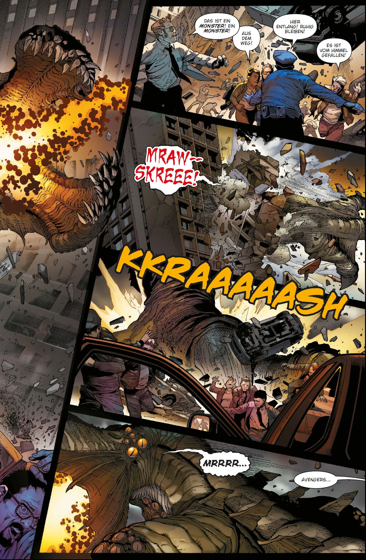 Ghost Rider Megaband 1: Rache auf Rädern Monster, Kämpfer, Drachenkörper, Riesenmonster, Stadtzerstörung