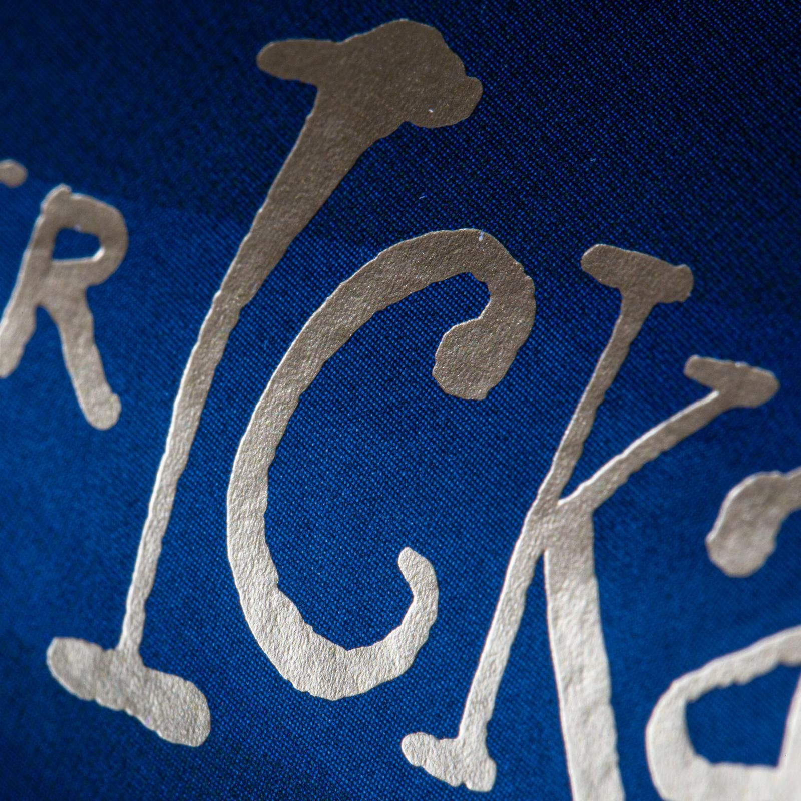 T-Shirt, Print, Blau, Grafik, Schrift