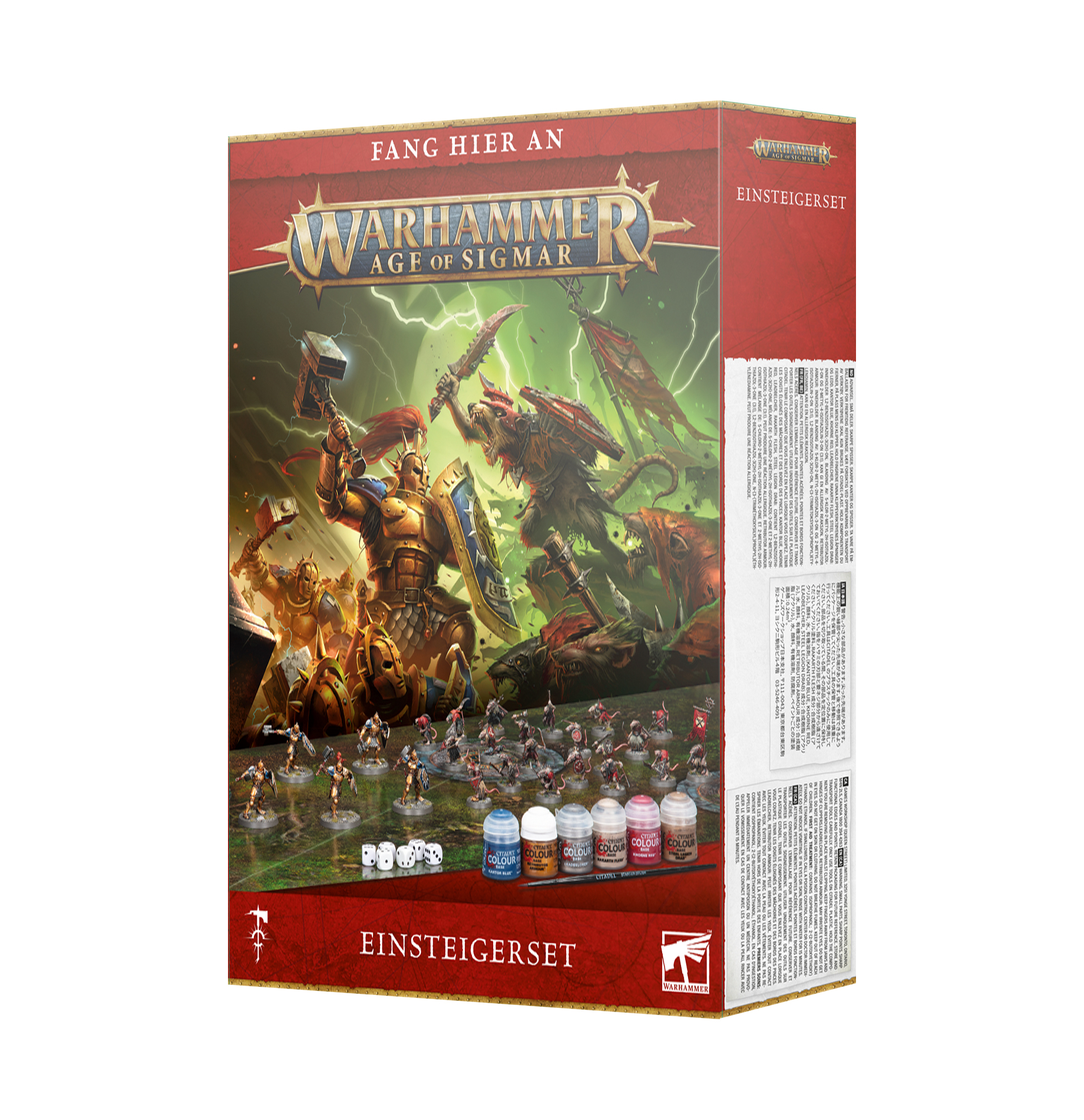Age of Sigmar: Introductory Set dt. Wargaming, Age of Sigmar, Einsteigerset, Miniaturen, Farben Set