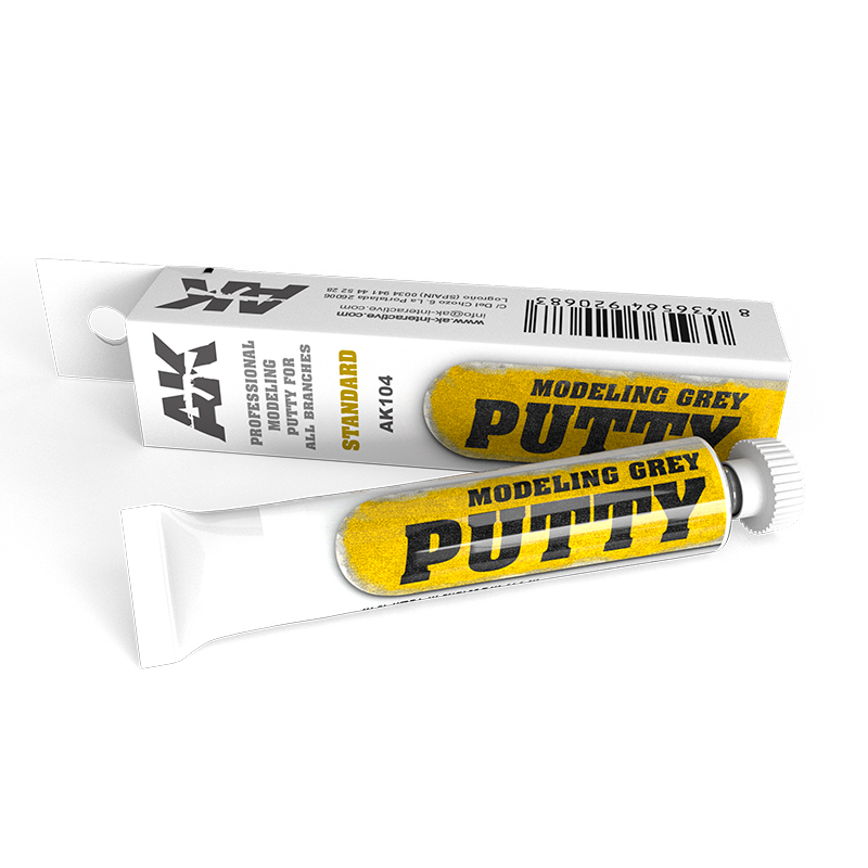 modelliergrey, putty, modelliermasse, grau, tube