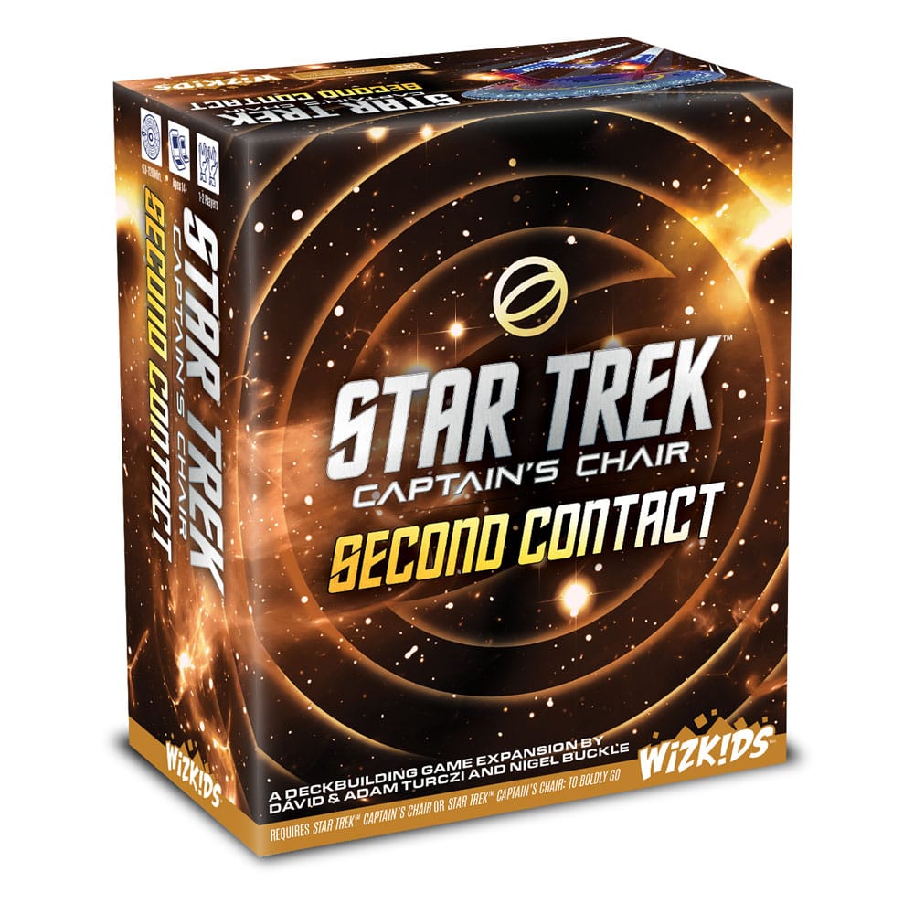 Star Trek: Captains Chair - Second Contact star trek, brettspiel, deckbuilding, second contact, wizkids