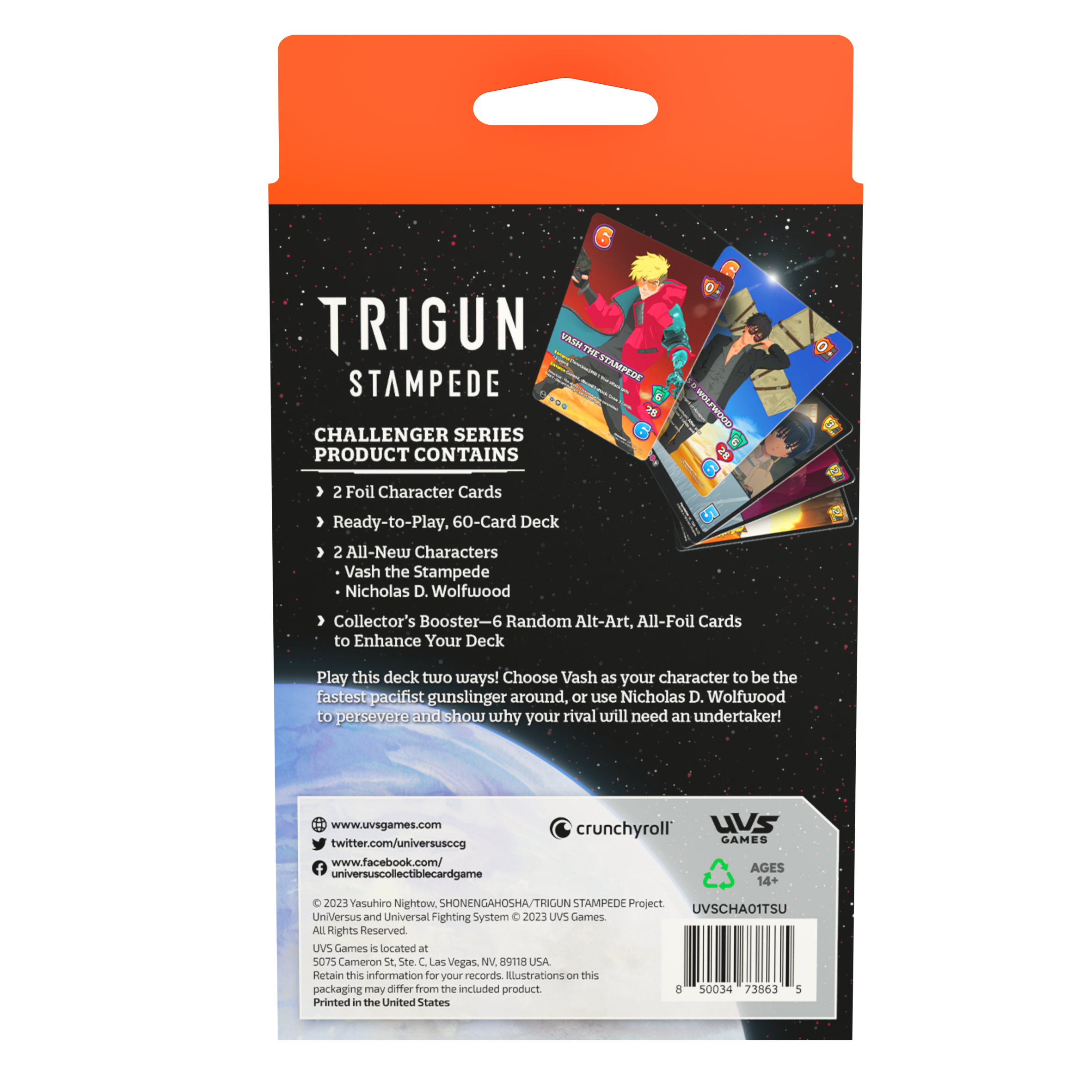 Universus CCG: Trigun Stampede Challenger Series Deck