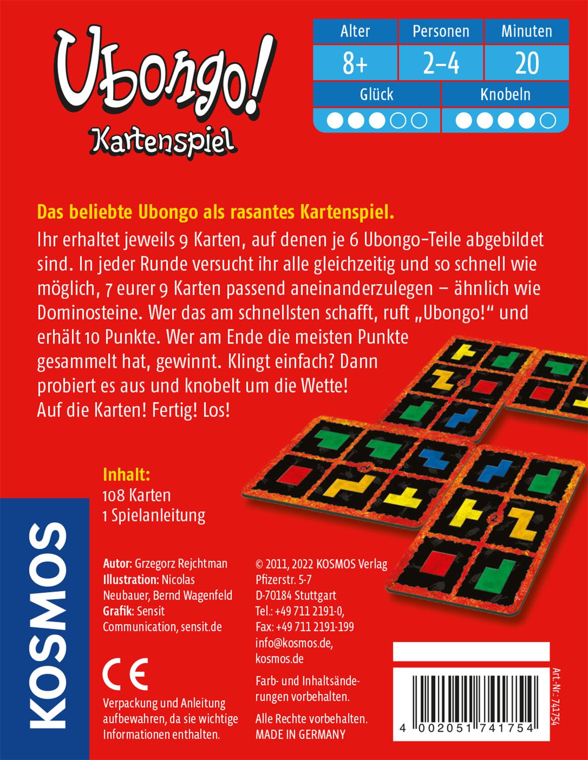 Ubongo Kartenspiel