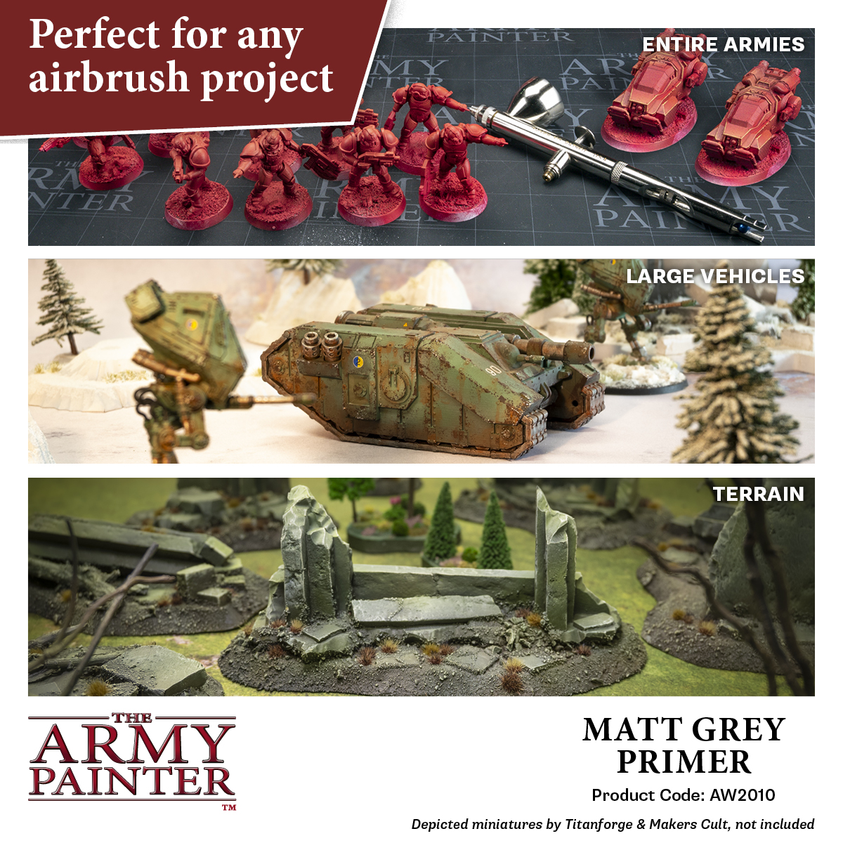 Army Painter: Air - Grey Primer 100ml Army Painter: Air - Grey Primer 100ml