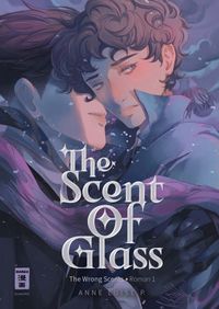 Buchcover, Fantasy, Manga-Stil, Zwei Personen, Lila/Blau Figur