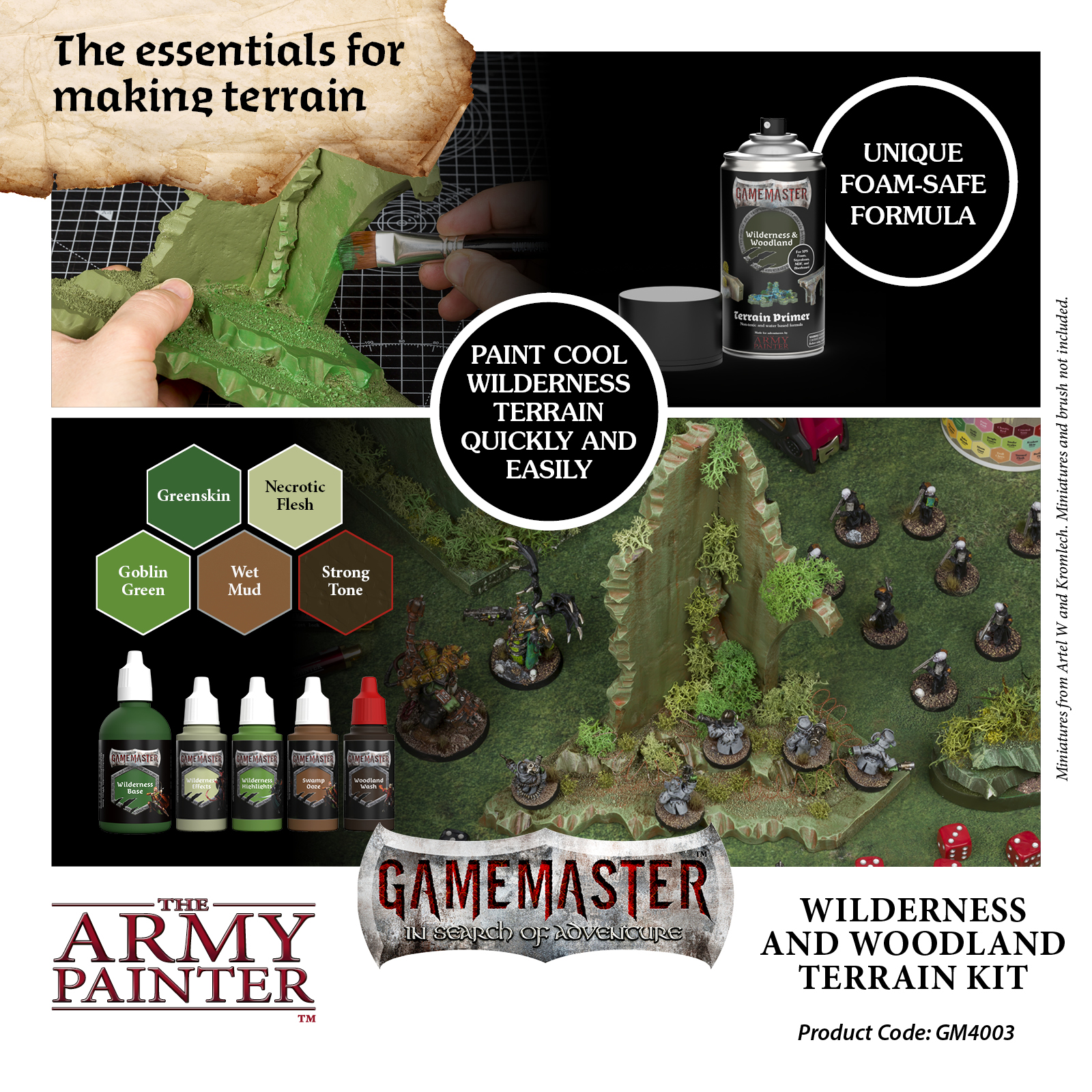 Army Painter: Gamemaster - Wilderness & Woodland Terain Kit Army Painter: Gamemaster - Wilderness & Woodland Terain Kit