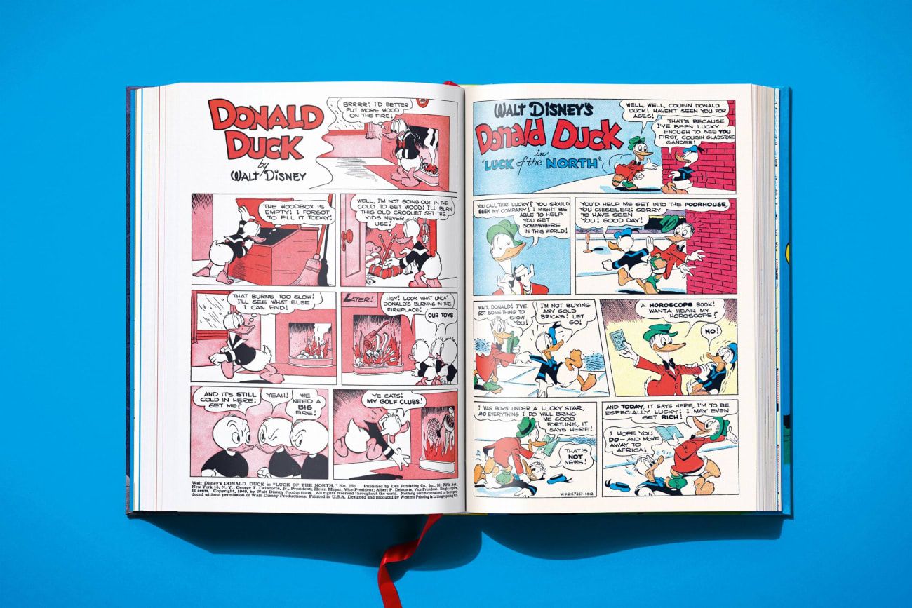 Comic, Donald Duck, Buch, Cartoon, Seiten