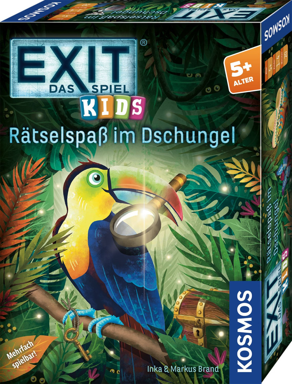 kinder-spiel, banden-puzzle, dschungel, parrot, magnifier