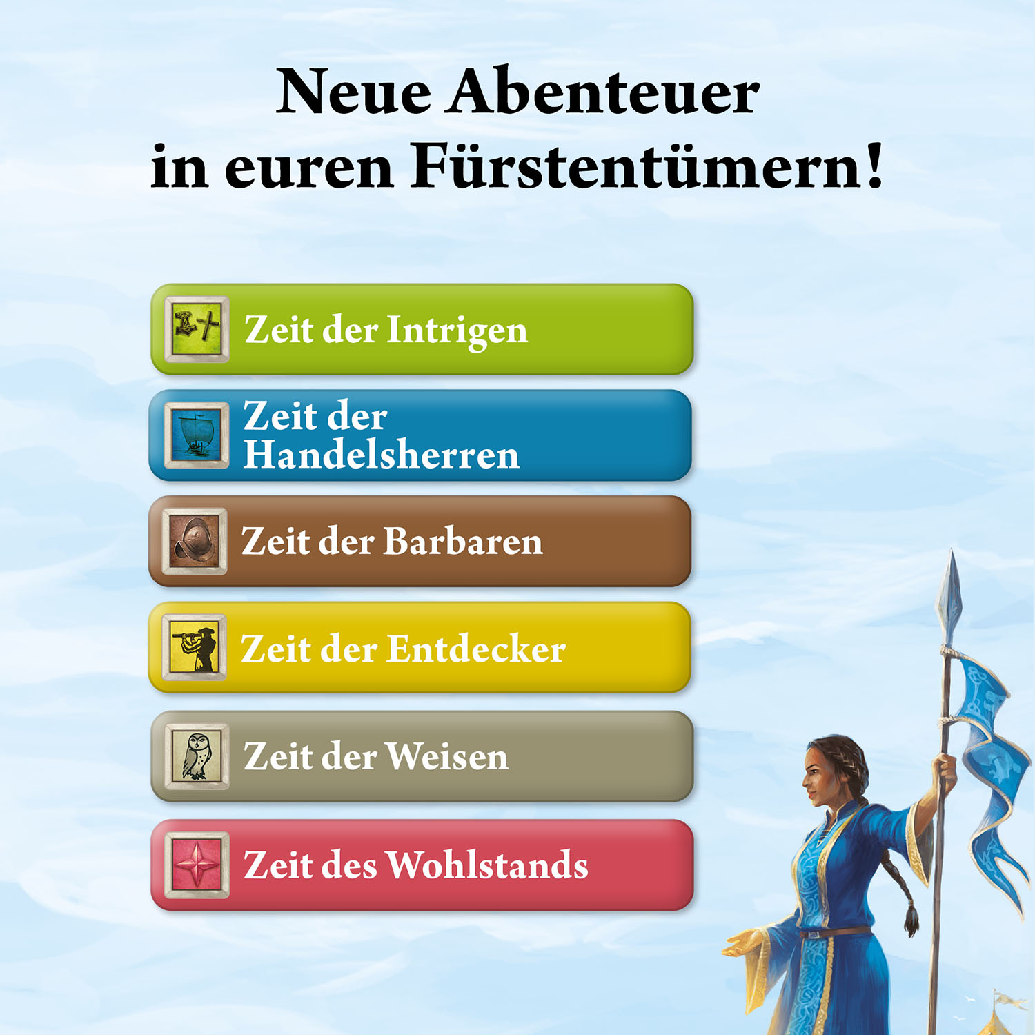 Catan: Das Duell - Finstere & Goldene Zeiten Erweiterung
