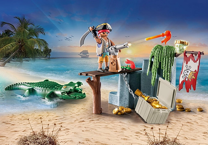 Playmobil: Pirates - Pirat mit Alligator