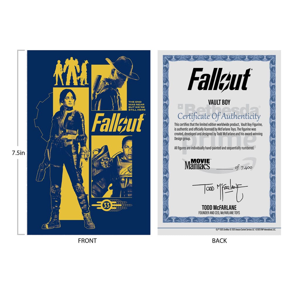 Fallout: Statue Vault Boy Looking Out 14cm (Movie Maniacs) Werbung, Plakat, Person