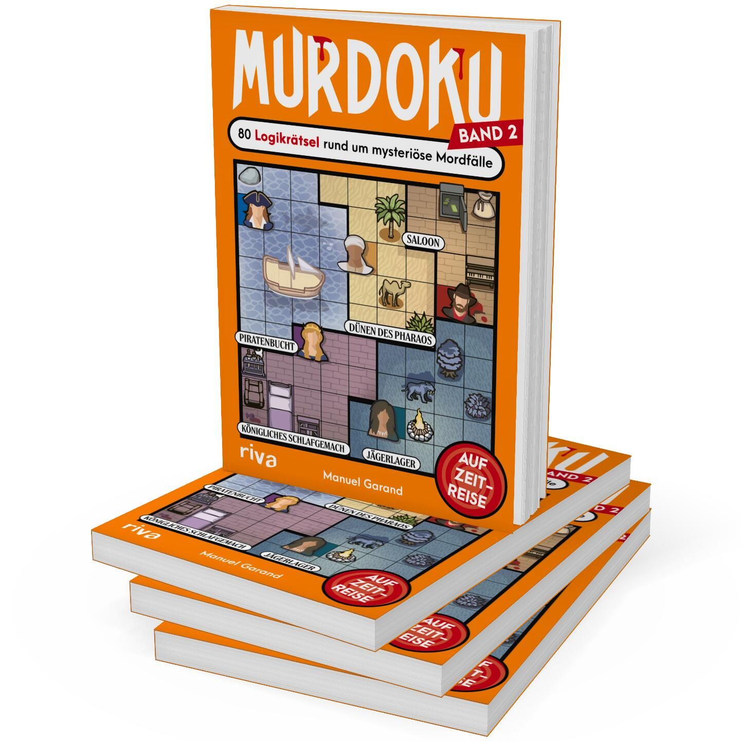 Murdoku 2 - Auf Zeitreise - 80 Logikrätsel rund um mysteriöse Mordfälle, Brettspiel, Mordoku, Logikrätsel, Kartenspiel, Spielenkarte