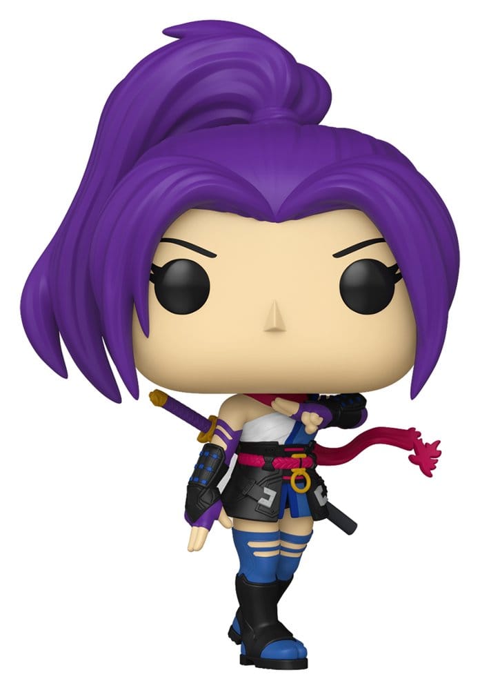 Figurine, Actionfigur, Ninja, bunte Haare, Waffe