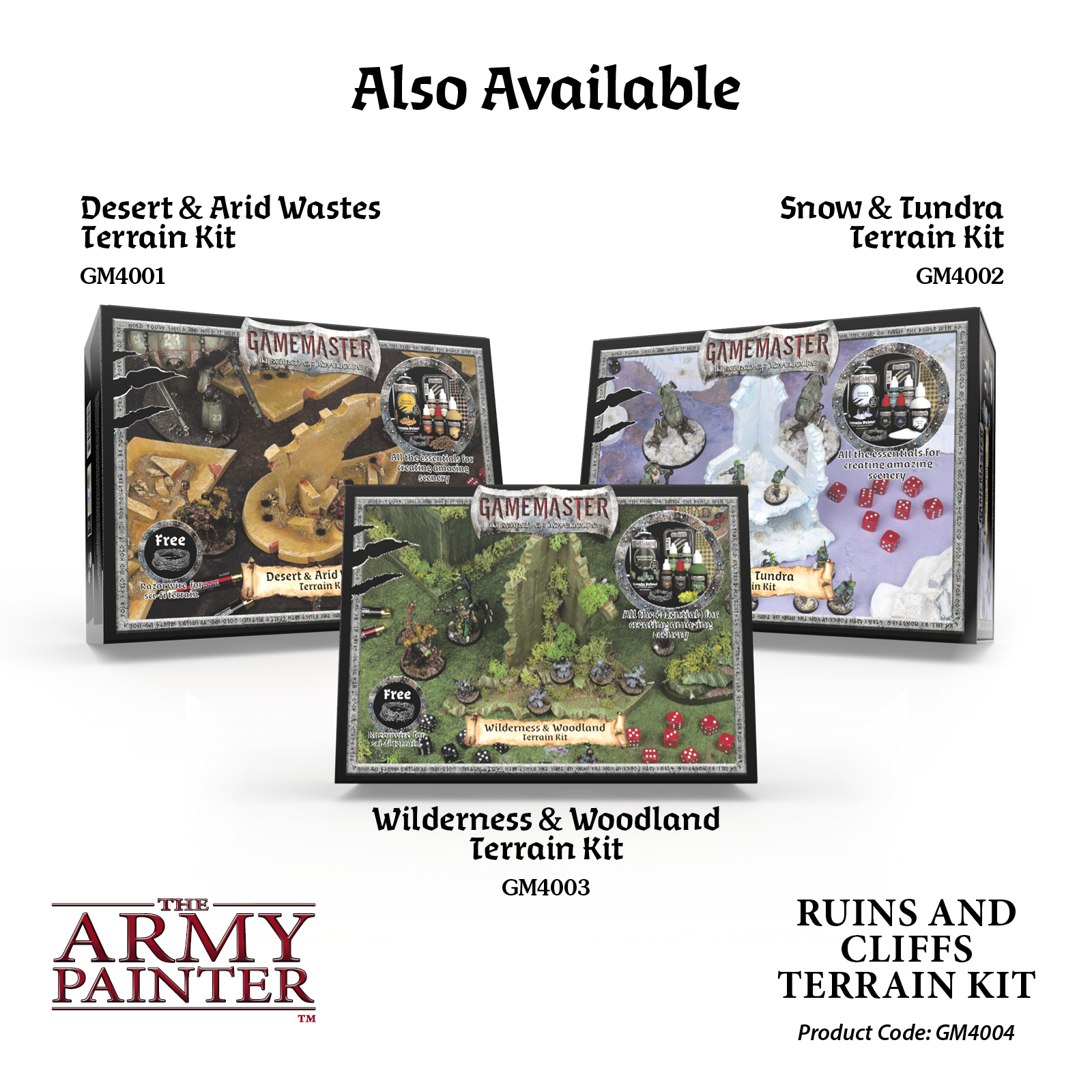 Army Painter: Gamemaster - Ruins & Cliffs Terain Kit Army Painter: Gamemaster - Ruins & Cliffs Terain Kit