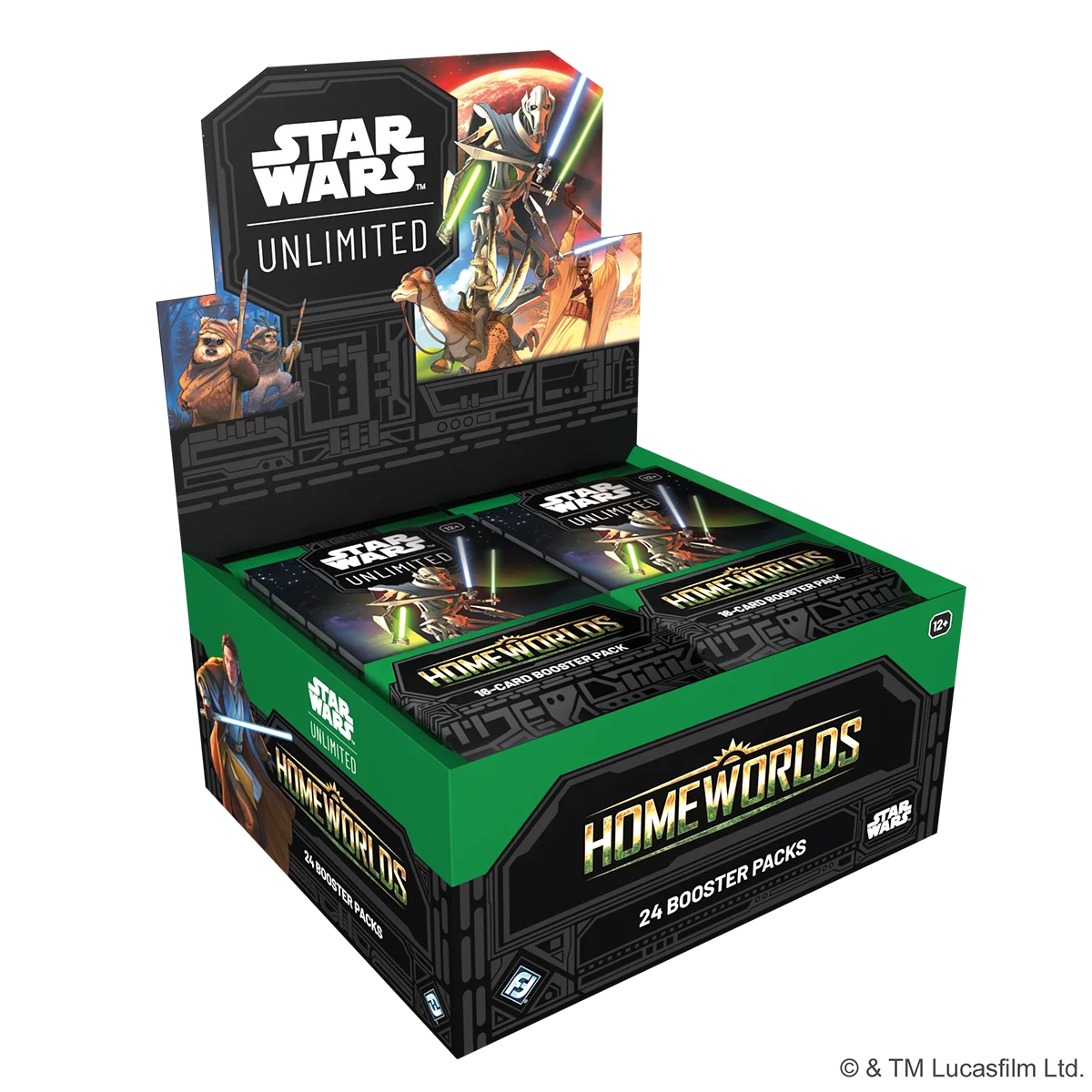 Star Wars Unlimited CCG: Homeworlds Booster Display Star Wars, Homeworlds, Booster Pack, 24 Booster Packs, 24 Booster packs