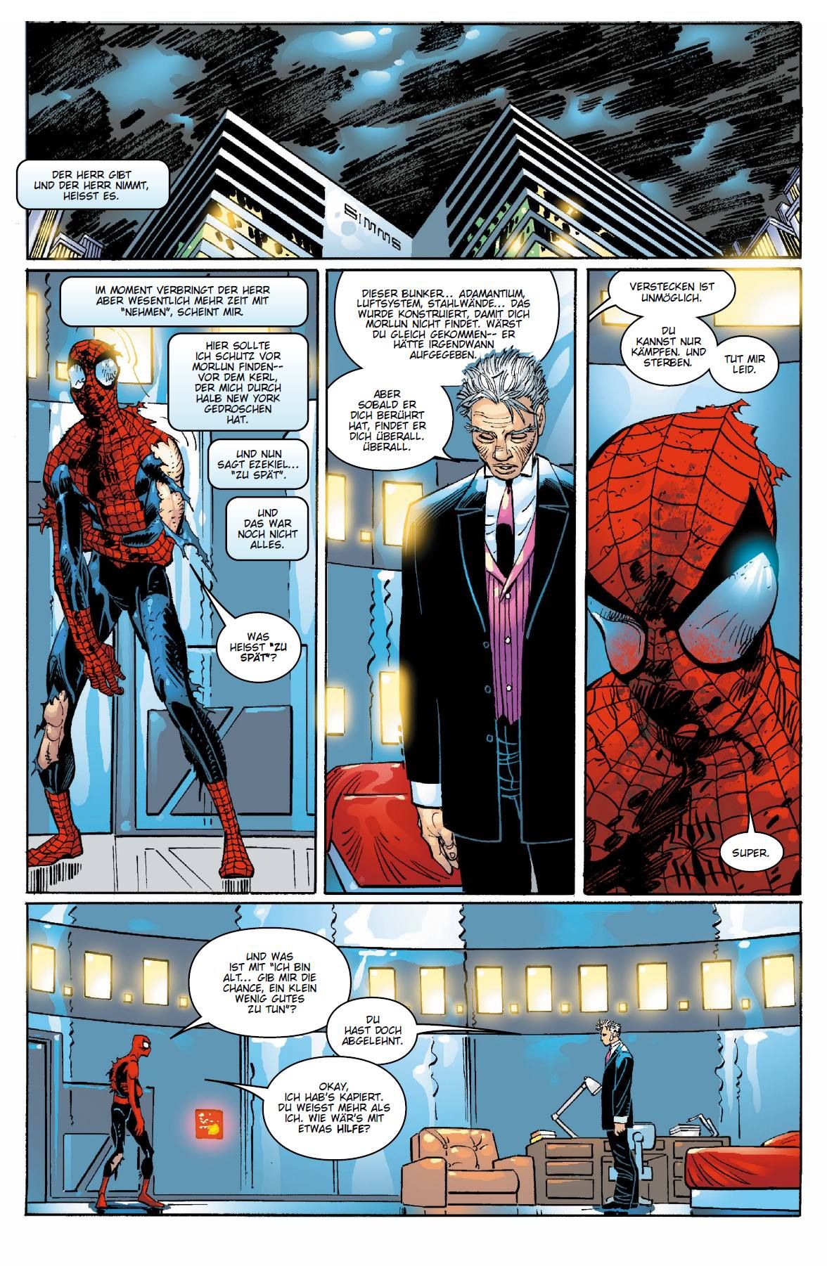 Comic, Spider-Man, Punker, Stadtbild, Dialog