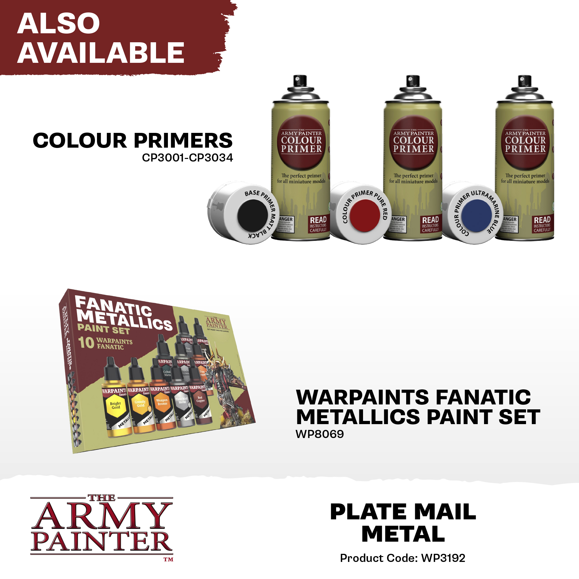 Army Painter: WP Fanatic Metallic - Plate Mail Metal Army Painter: WP Fanatic Metallic - Plate Mail Metal