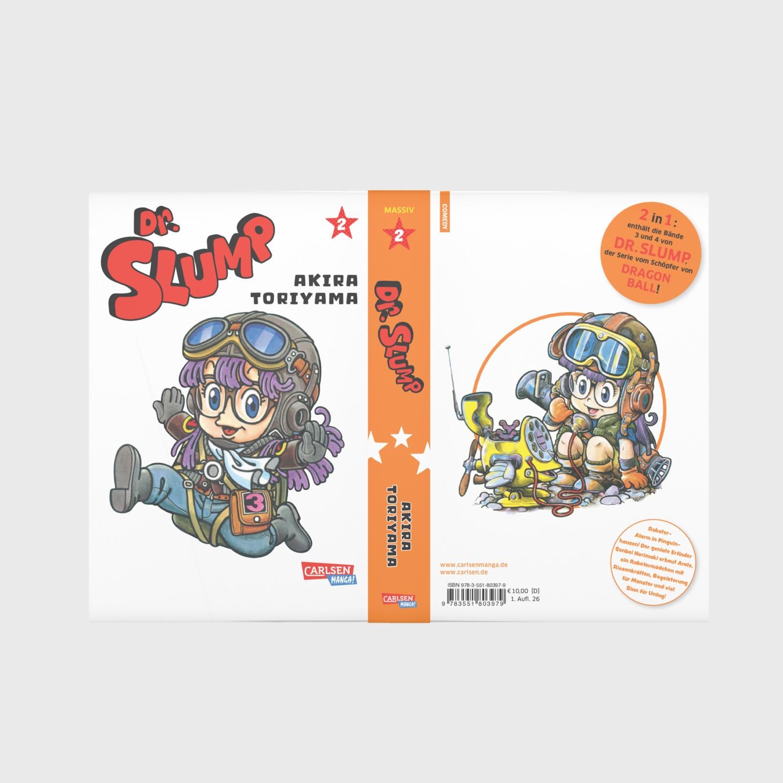 Dr. Slump Massiv Bd.2 comic, Cartoon, Dr. Slump, Kartonbuch, Farbige Illustrationen