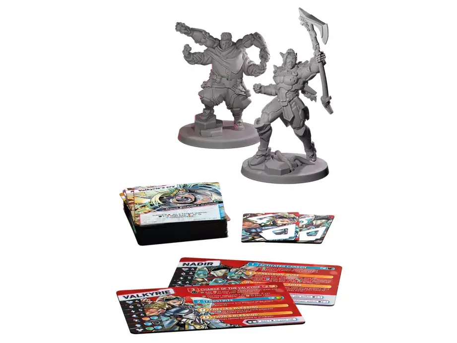 Infinity: HexaDome Cold Blood (Valkyrie & Nadir) Expansion Set Miniaturen, Brettspiel, Kartendeck, Spielfiguren, Axtwaffe