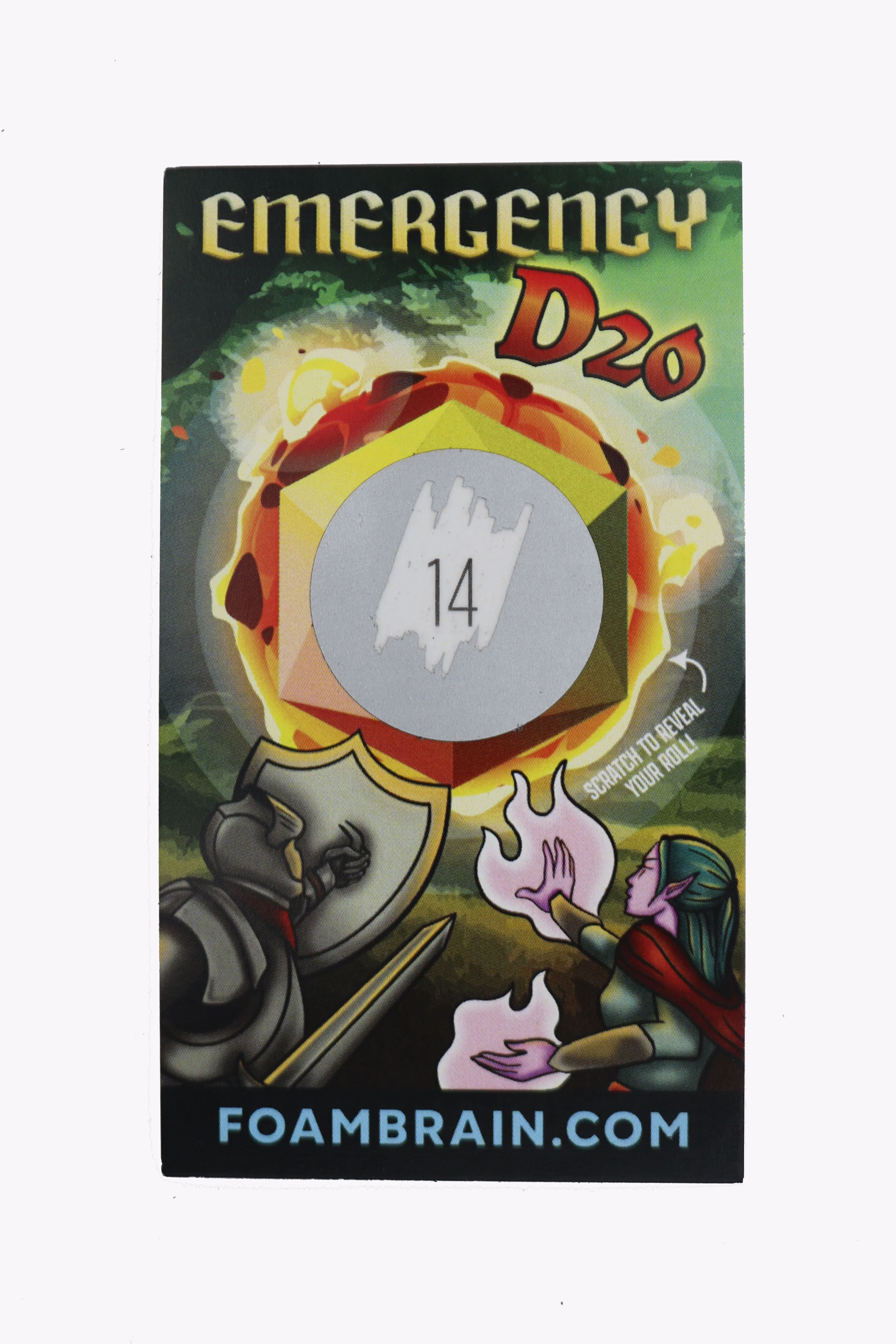 Emergency D20 Scratch Off Card (10)