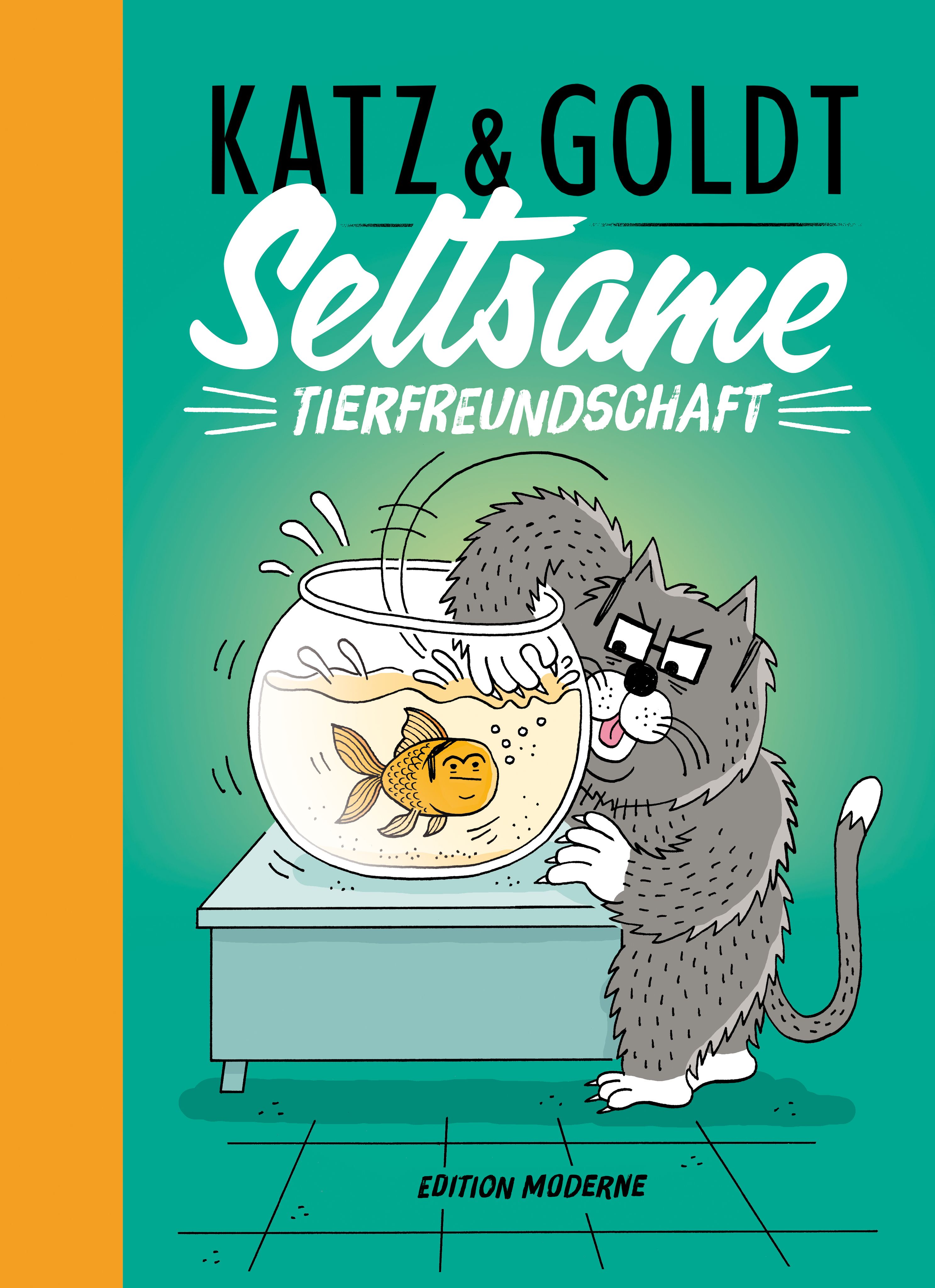 Katz und Goldt: Seltsame Tierfreundschaft Katzenfisch, Aquarienfisch, Sonderedition, Tierfreundschaft, Sockel Aquarium
