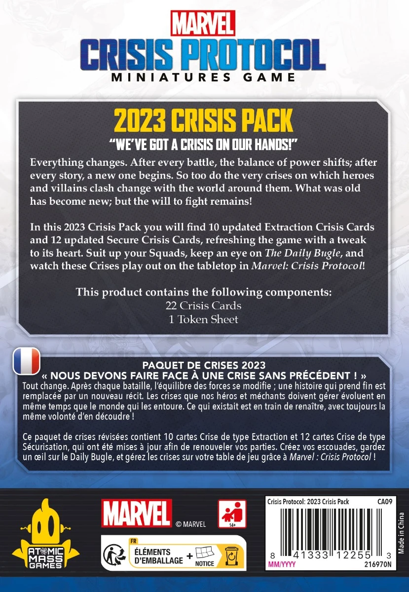 Marvel Crisis Protocol: 2023 Crisis Pack (Krisen-Kartenpack 2023) Marvel Crisis Protocol: 2023 Crisis Pack (Krisen-Kartenpack 2023)