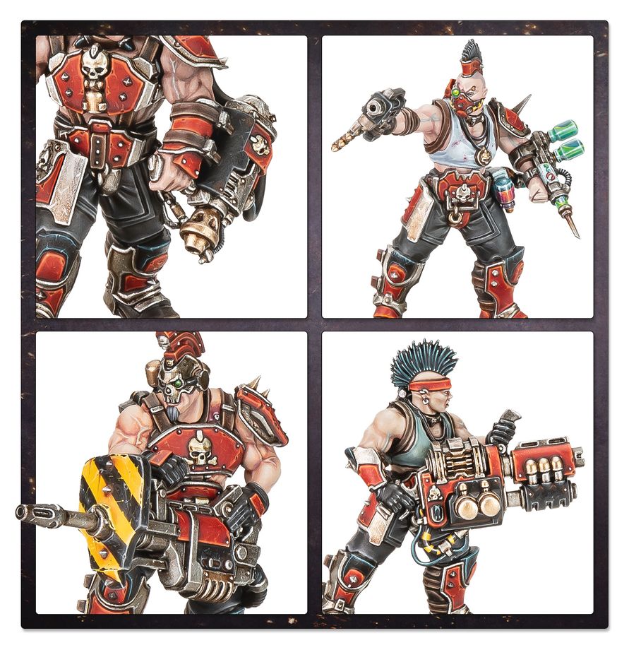 Necromunda: Goliath Forge Smelters Ork, Power-Amy, Kriegsrüstung, Schwerer Blaster, Waffenarm
