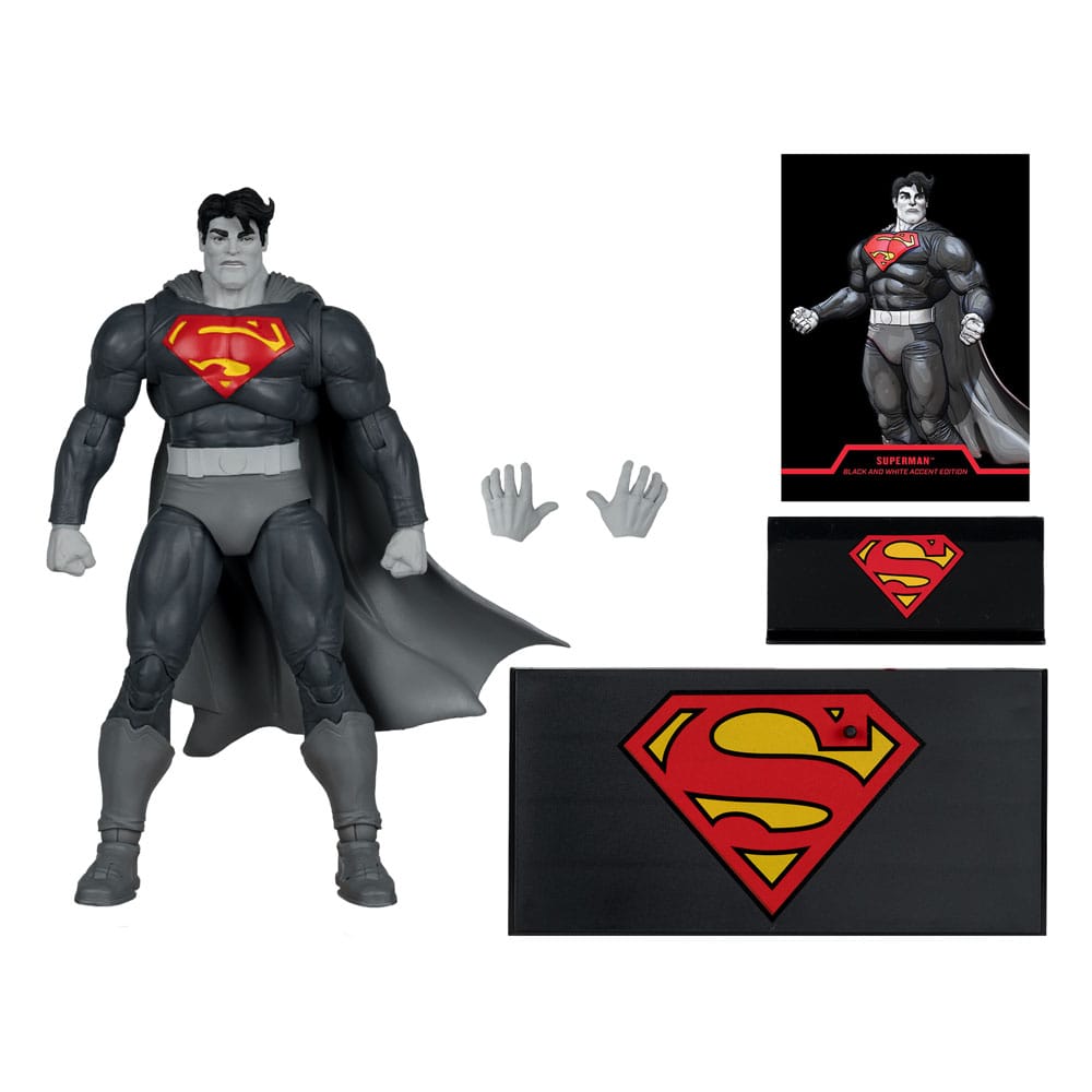 DC Multiverse AF: Superman (Dark Knight Returns) Black & White Accents Gold Label 18cm